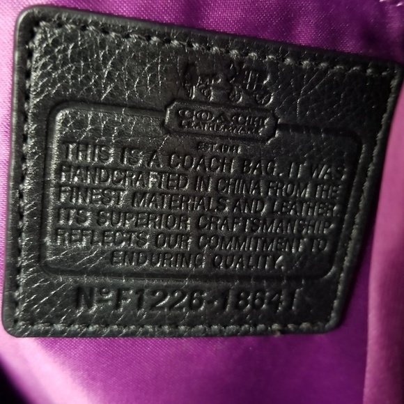 COACH Madison Lindsey Black Leather Satchel Crossbody Purse Handbag 18641 - Picture 5 of 12